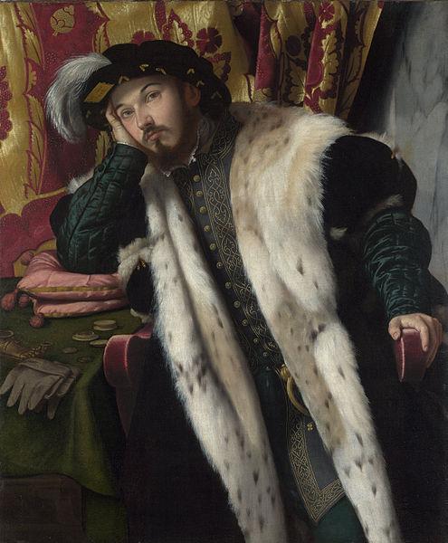 MORETTO da Brescia Portrait of Count Fortunato Martinengo Cesaresco oil painting image